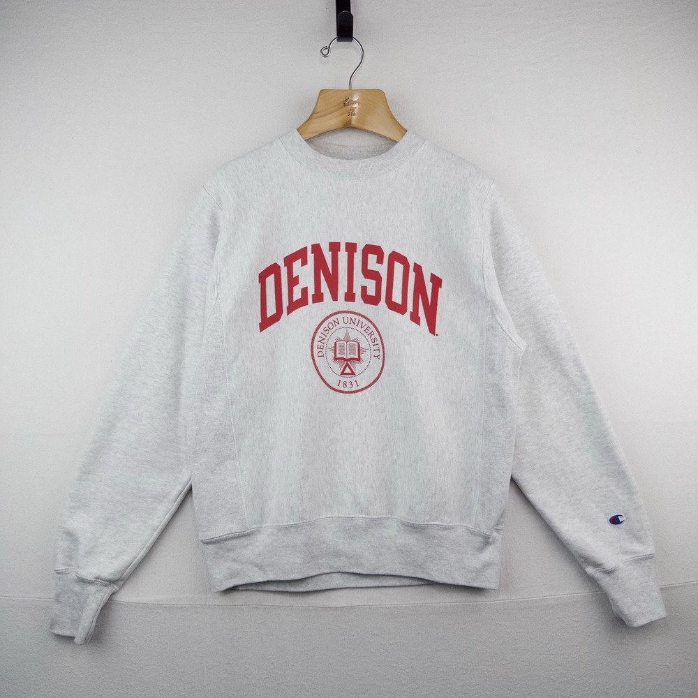 90's Vtg Champion Reverse Weave Crewneck Sweatshirt Denison University Men's S